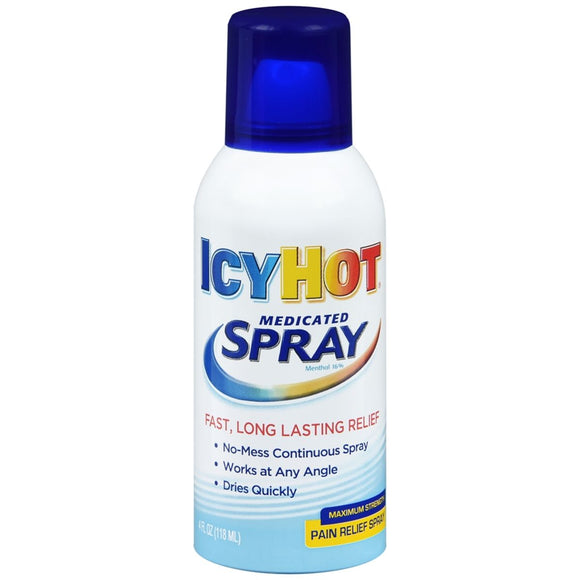 ICY HOT Medicated Pain Relief Spray Maximum Strength - 3.7 OZ