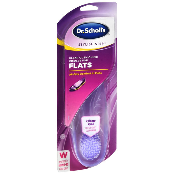 Dr. Scholl's Stylish Step Clear Cushioning Insoles For Flats Women's - 1 PR