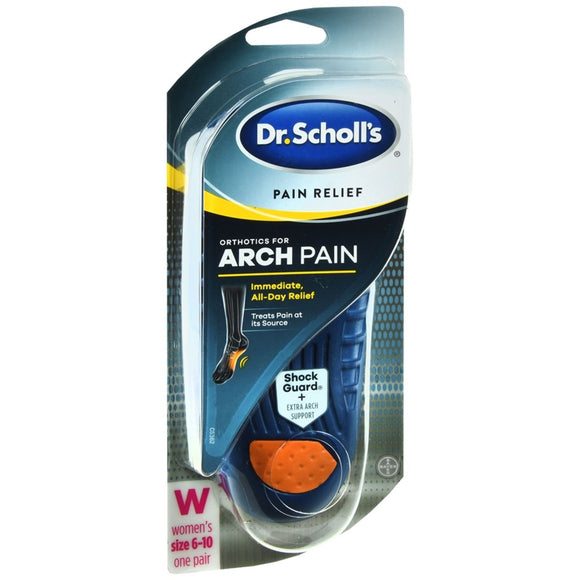 Dr. Scholl's Pain Relief Orthotics For Arch Pain Insoles Women's - 1 PR