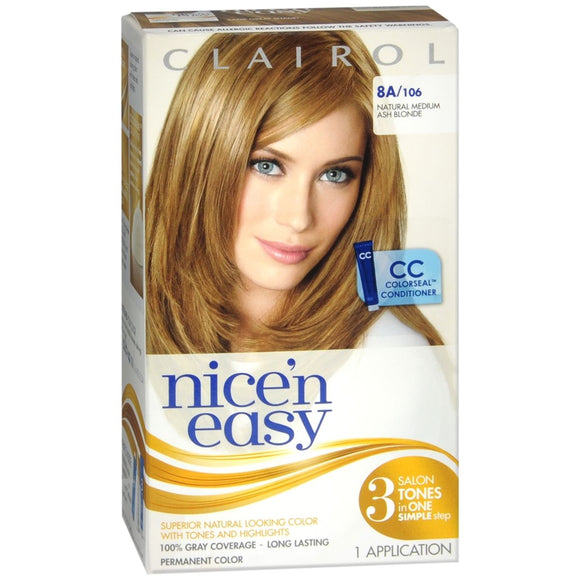 Nice 'n Easy Permanent Haircolor 8A Medium Ash Blonde 1 EA