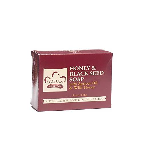 NUBIAN HERITAGE BAR SOAP,HONEY & BLKSEED, 5 OZ