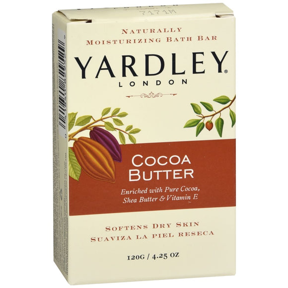 Yardley London Naturally Moisturizing Bath Bar Cocoa Butter - 4.25 OZ