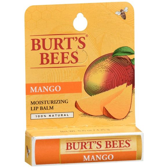 Burt's Bees Moisturizing Lip Balm Mango - 0.15 OZ