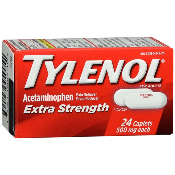 TYLENOL Extra Strength Caplets For Adults - 24 CP