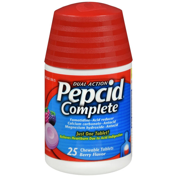 Pepcid Complete Chewable Tablets Berry Flavor - 25 TB