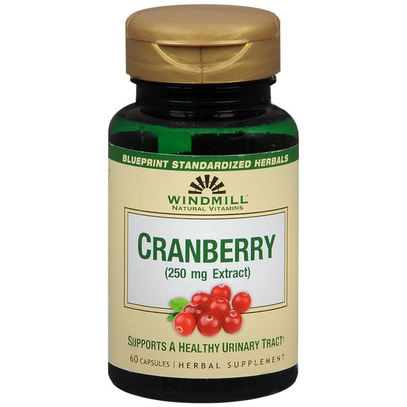 Windmill Cranberry 250 mg Herbal Supplement Capsules - 60 CP