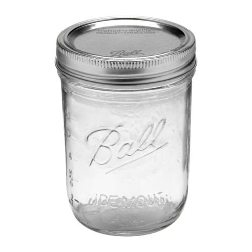 Ball Mason Jar-16 oz. Clear Glass Wide Mouth
