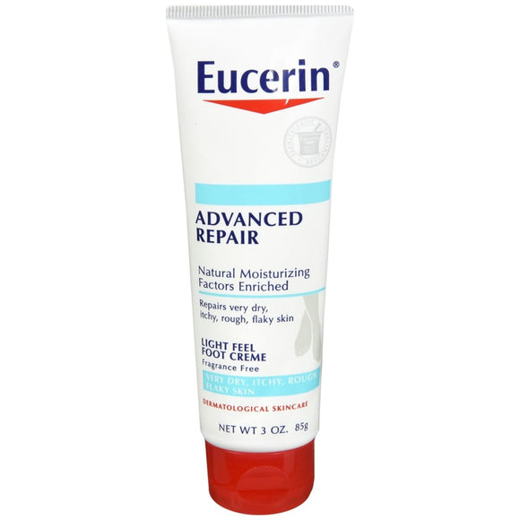 Eucerin Advanced Repair Light Feel Foot Creme - 3 OZ