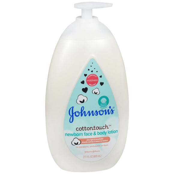 JOHNSON'S Cottontouch Newborn Face & Body Lotion - 27.1 OZ