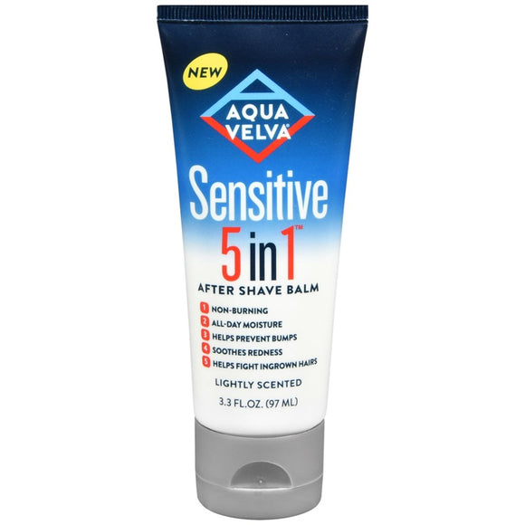 Aqua Velva Sensitive 5 in 1 After Shave Balm Lightly Scented - 3.3 OZ