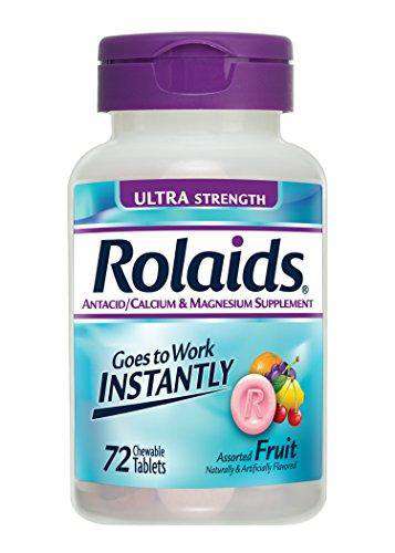 Rolaids Ultra Strength Chewable 72 Tablets Assorted Fruit 72 TB