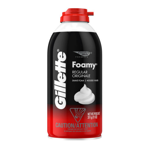 Gillette Foamy Shaving Cream, Regular - 11 oz