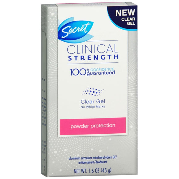 Secret Clinical Strength Antiperspirant/Deodorant Clear Gel Powder Protection - 1.6 OZ