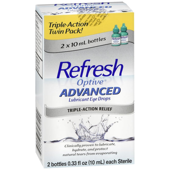 REFRESH Optive Advanced Lubricant Eye Drops - 0.66 OZ