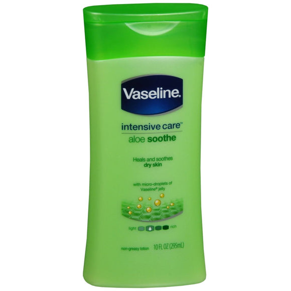 Vaseline Intensive Care Body Lotion Aloe Soothe - 10 OZ