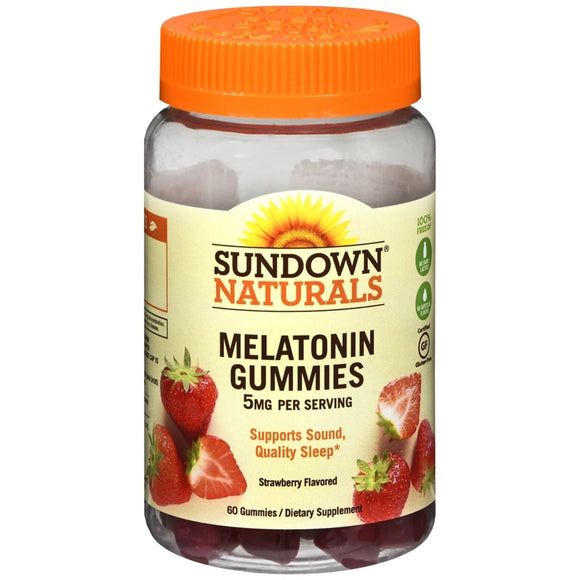 Sundown Naturals Melatonin Gummies Strawberry Flavor - 60 EA