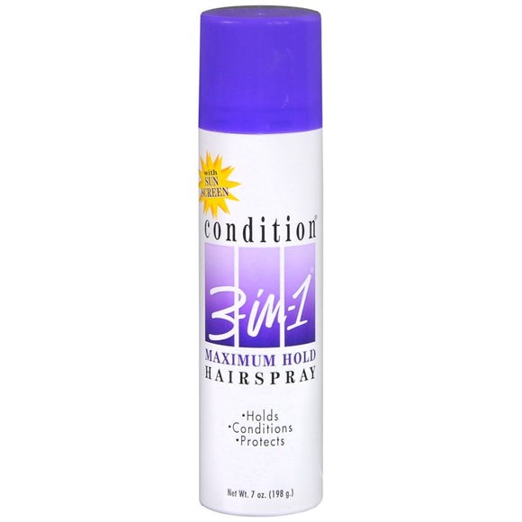 CONDITION 3-In-1 Hairspray Aerosol Maximum Hold - 7 OZ