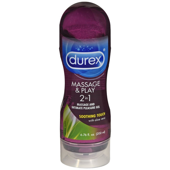 Durex Massage & Play 2 In 1 Pleasure Gel Soothing Touch With Aloe Vera - 6.76 OZ