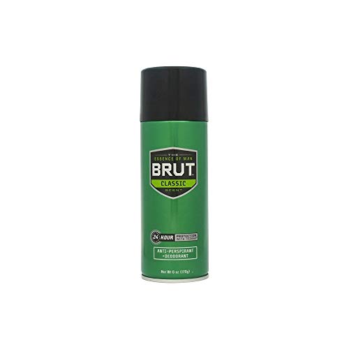 BRUT ClassicAntiperspirant+Deodorant (Aerosol -Low VOC-40%)Net Wt 6 oz (170g)