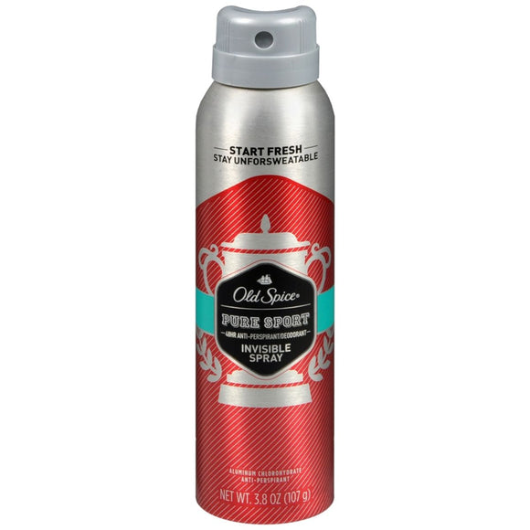 Old Spice Anti-Perspirant Deodorant Invisible Spray Pure Sport - 3.8 OZ