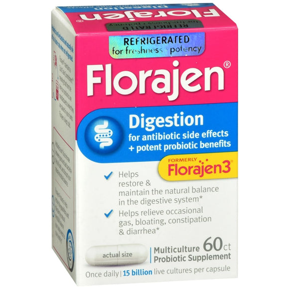 Florajen Digestion Multiculture Probiotic Capsules - 60 CP