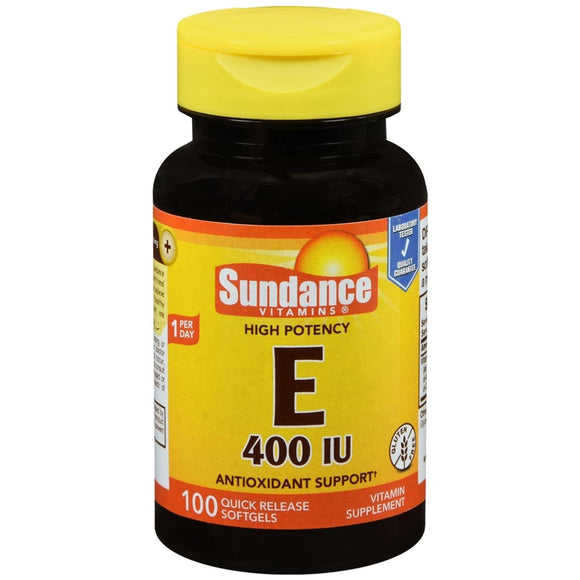 Sundance Vitamins High Potency E 400IU Softgels - 100 CP