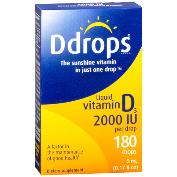 Ddrops Liquid Vitamin D3 2000 IU - 5 ML