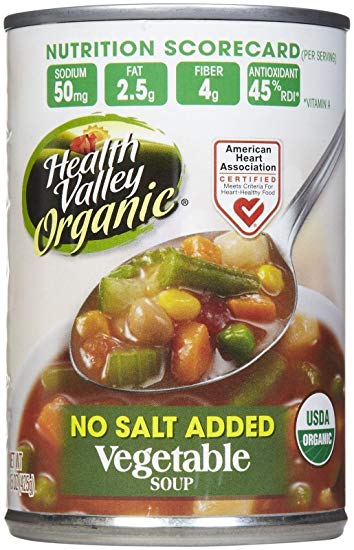 Health Valley Organic Soup - Vegetable, No Salt Added - 15 oz.