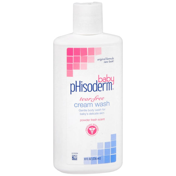 pHisoderm Baby Tear-Free Cream Wash - 8 OZ