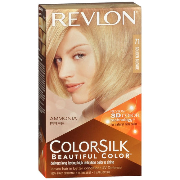 Revlon ColorSilk Hair Color Golden Blonde 71 - 1 EA