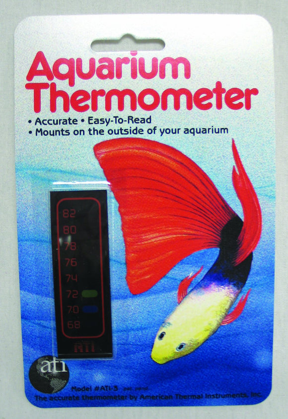 LIQUID CRYSTAL VERTICAL AQUARIUM THERMOMETER