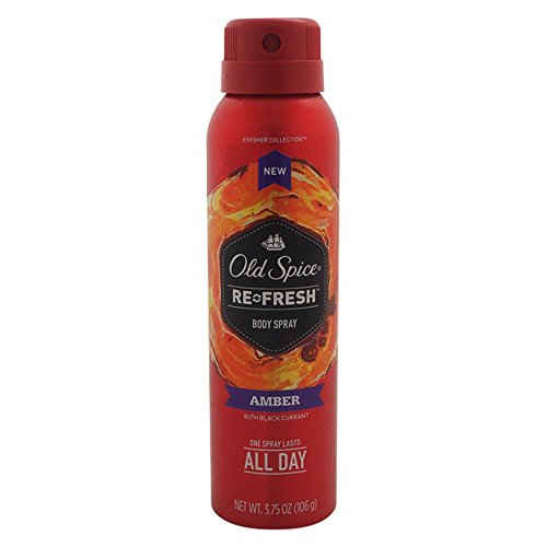 Old Spice Body Spray Amber Scented Antiperspirant/Deodorant 3.75 oz