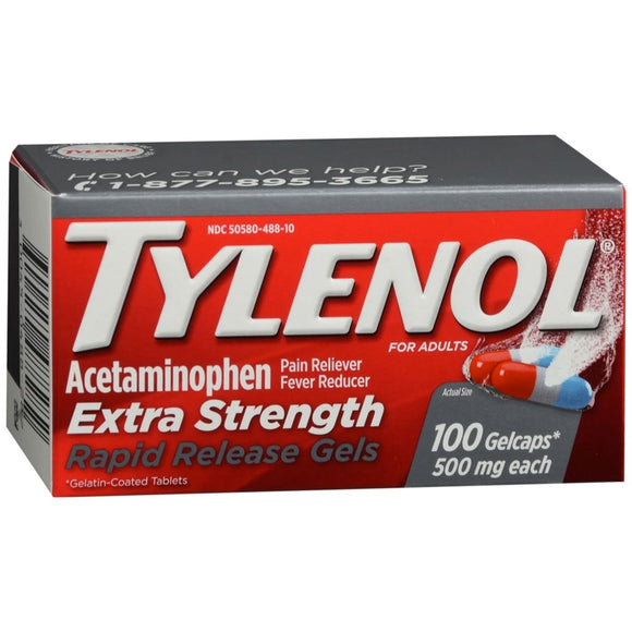 TYLENOL Extra Strength Rapid Release Gelcaps - 100 CP