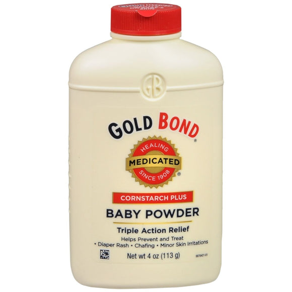 Gold Bond Medicated Baby Powder Cornstarch Plus - 4 OZ