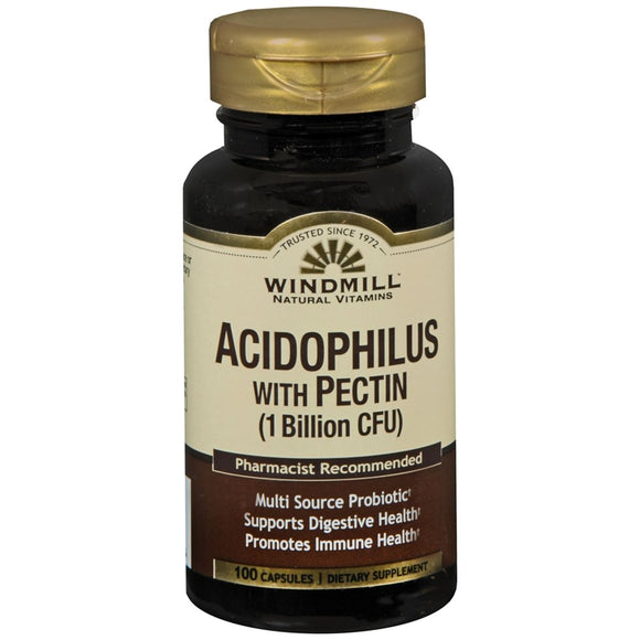 Windmill Natural Vitamins Acidophilus With Pectin (1 Billion CFU) Capsules - 100 CP