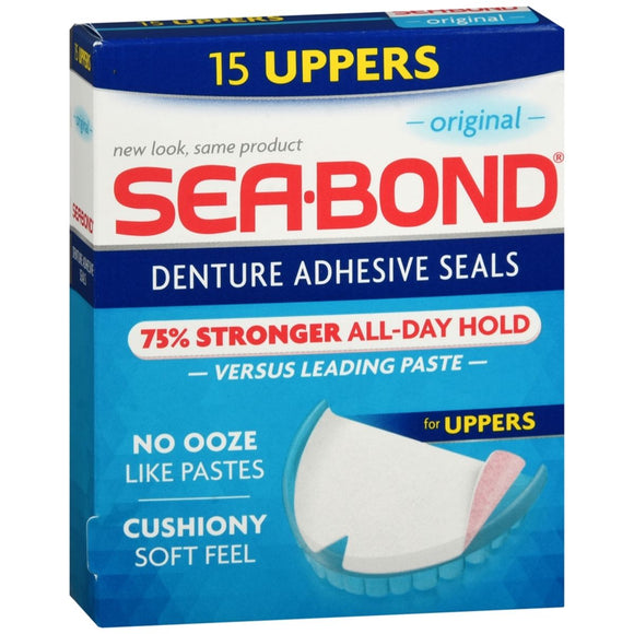 SEA-BOND Denture Adhesive Seals Uppers Original - 15 EA