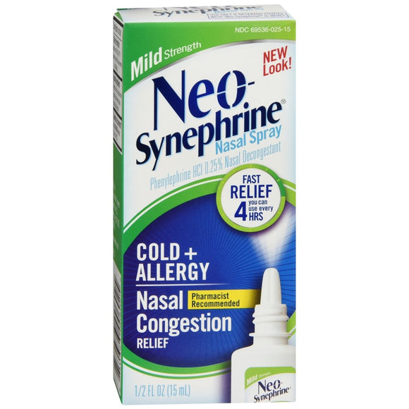 Neo-Synephrine Cold+Allergy Nasal Spray Mild Strength 15 ML