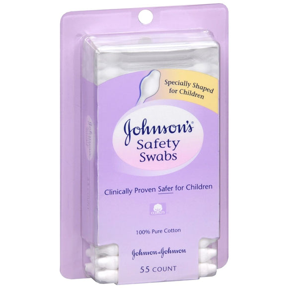 JOHNSON'S Safety Swabs - 55 EA