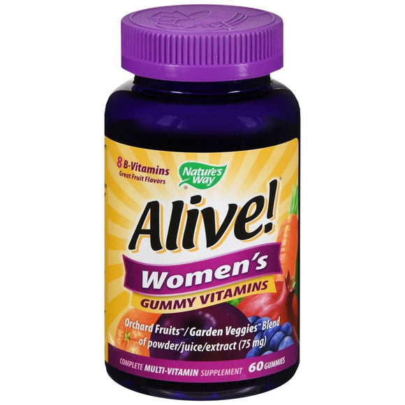 Nature's Way Alive! Women's Gummy Vitamins Fruit Flavors - 60 EA