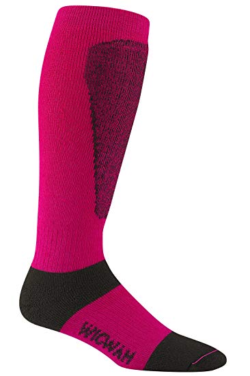 Wigwam Snow Sirocco Wool Ski Socks Hot Magenta, 5-8 medium