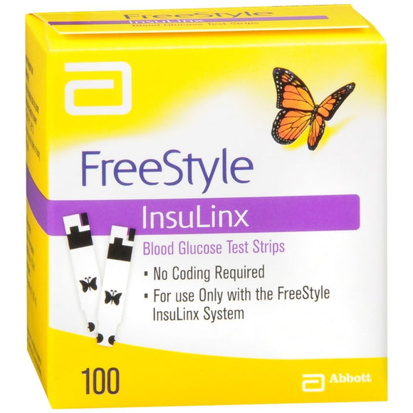 FreeStyle InsuLinx Blood Glucose Test Strips - 100 EA