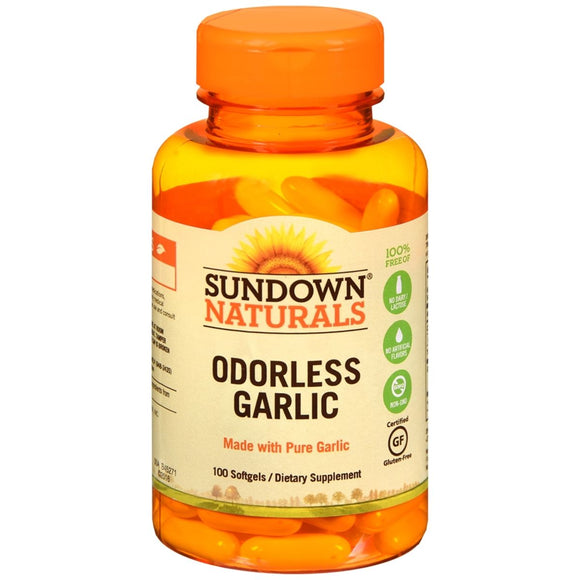 Sundown Naturals Odorless Garlic Softgels - 100 CP