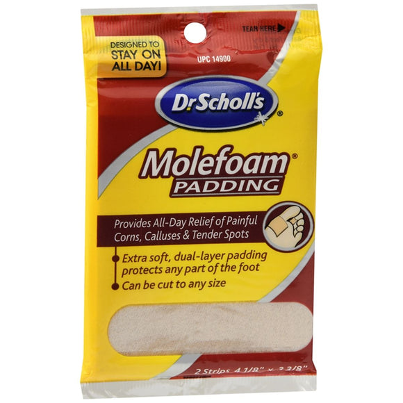 Dr. Scholl's Molefoam Padding Strips - 2 EA