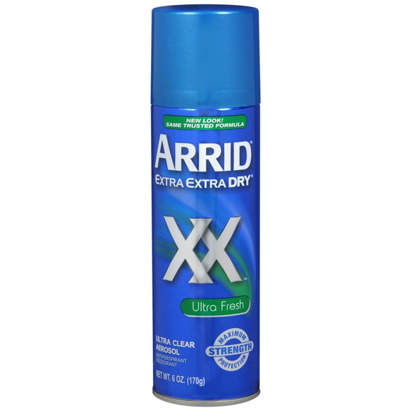 ARRID XX Extra Extra Dry Anti-Perspirant Deodorant Spray Ultra Fresh - 6 OZ