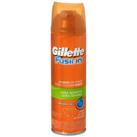 Gillette Fusion HydraGel Shave Gel Ultra Sensitive - 7 OZ