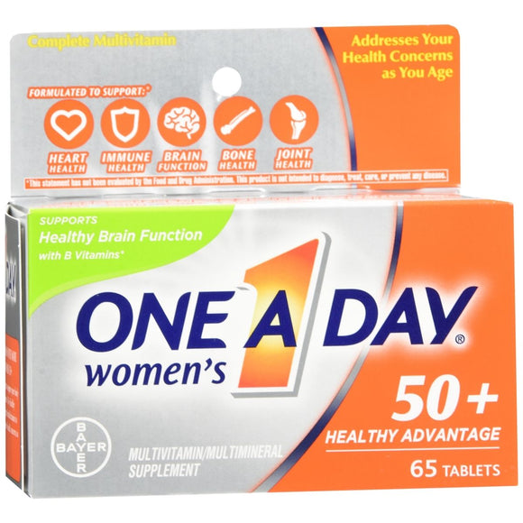 One A Day Women's 50+ Healthy Advantage Multivitamin/Multimineral Supplement Tablets - 65 TB