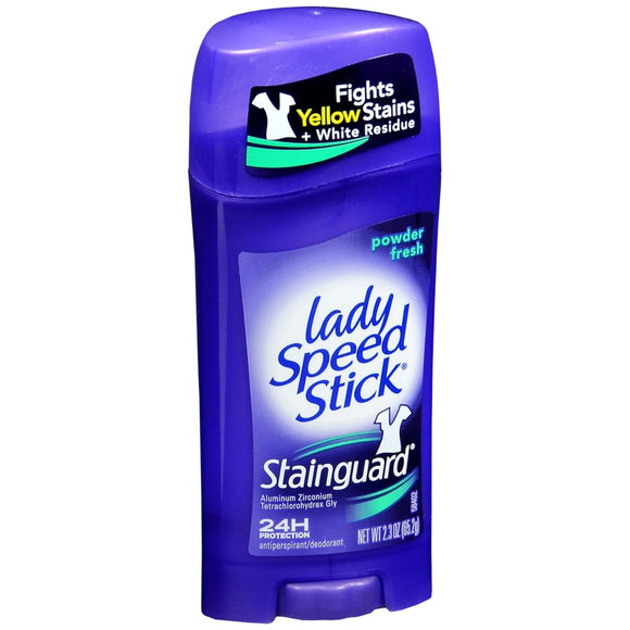 Lady Speed Stick Stainguard Antiperspirant Deodorant Powder Fresh - 2.3 OZ