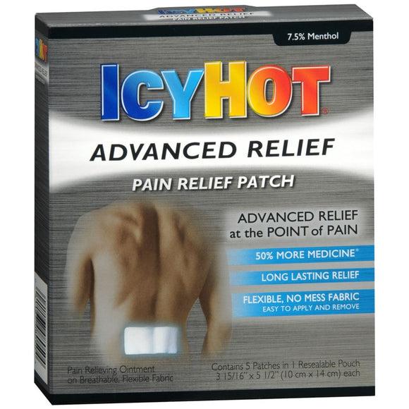 ICY HOT Advanced Relief Pain Relief Patches - 5 EA