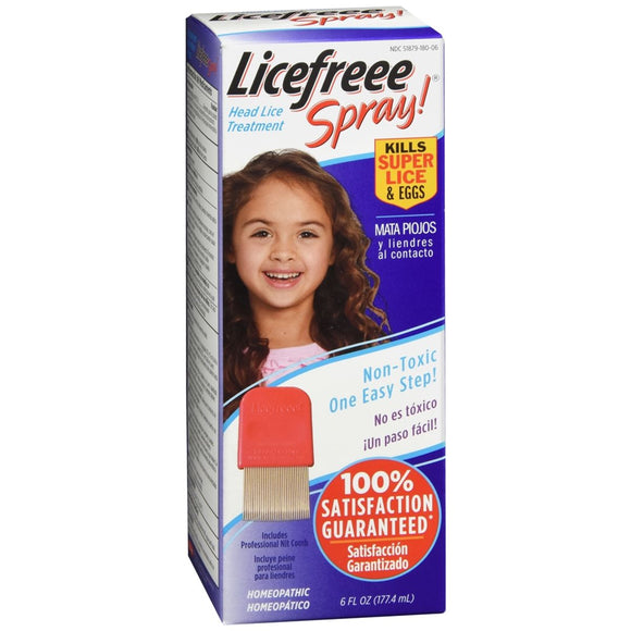 LiceFreee Spray! Head Lice Treatment - 6 OZ