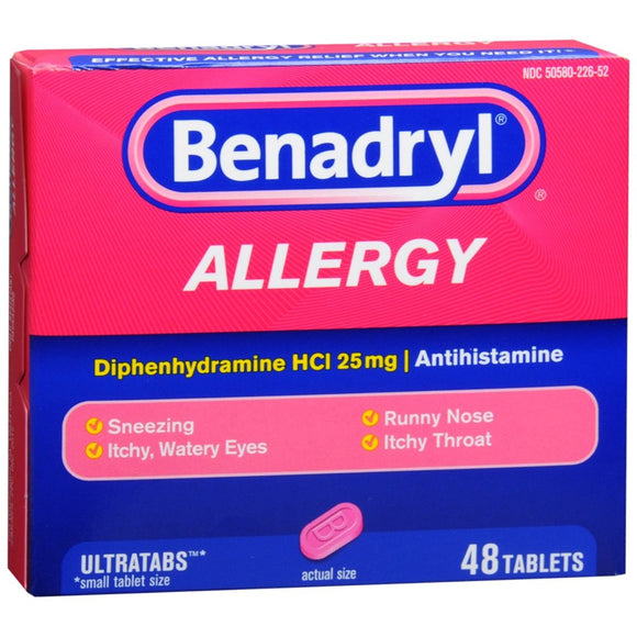 Benadryl Allergy Ultratab Tablets - 48 TB